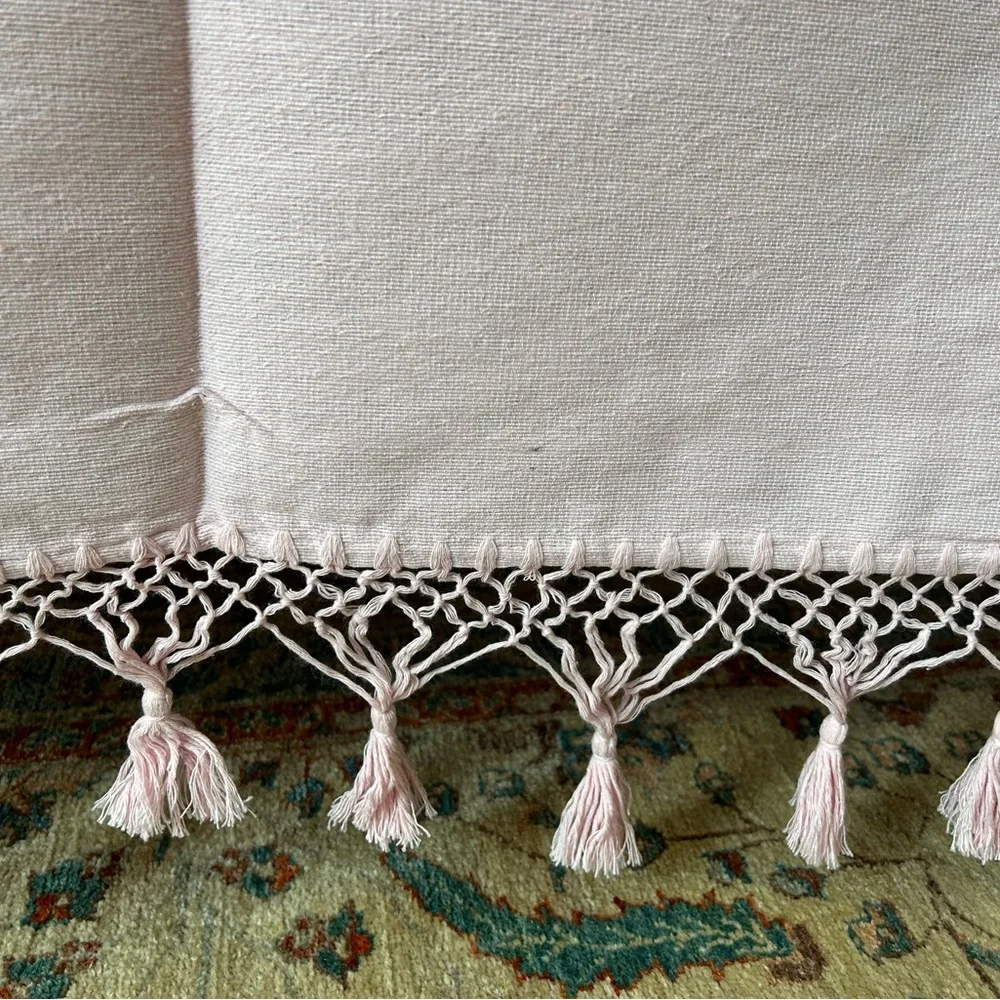 Hand Loom  Queen Size Cotton Bedspread.